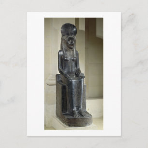 Statue der lionenköpfigen Göttin Sekhmet, aus dem Postkarte