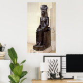 Statue der lionenköpfigen Göttin Sekhmet Poster (Heimbüro)