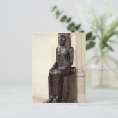 Statue der lionenköpfigen Göttin Sekhmet Postkarte (Stehend Vorderseite)