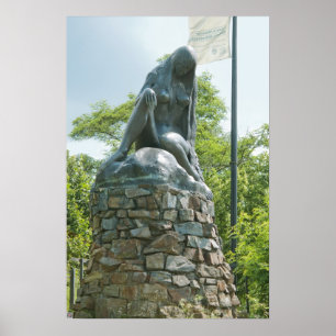 Statue der Lorelei Poster