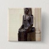 Statue der Löwe-köpfigen Göttin Sekhmet Button (Vorderseite)