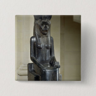 Statue der Löwe-köpfigen Göttin Sekhmet, vom Th Button