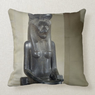 Statue der Löwe-köpfigen Göttin Sekhmet, vom Th Kissen