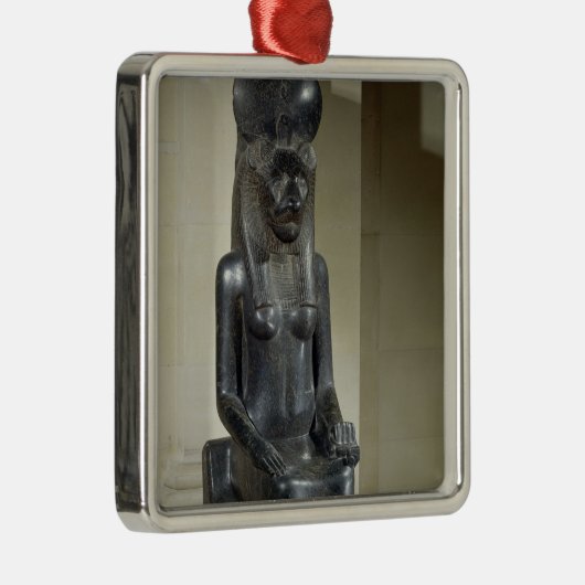 Statue der Löwe-köpfigen Göttin Sekhmet, vom Th Silbernes Ornament (Rechts)