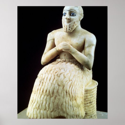 Statue der offiziellen Ebih-Il, aus dem Tempel von Poster (Vorne)