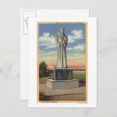 Statue der Padre Garces im Garzenzirkel Postkarte (Vorne/Hinten)