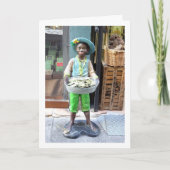 Statue der spanischen Straße, Valencia City, Españ Karte (Vorderseite)