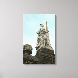 Statue der Tapferkeit in Bamberg Leinwanddruck
