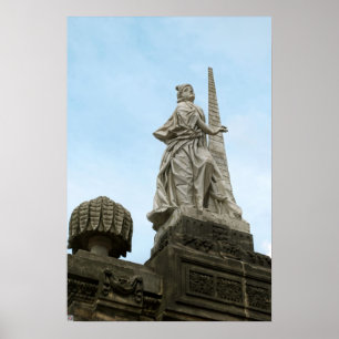 Statue der Tapferkeit in Bamberg Poster