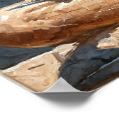 Statue des alten ägyptischen Scribe Poster (Ecke)