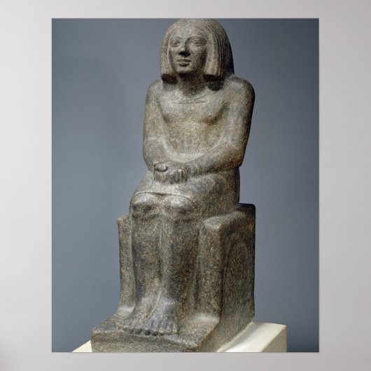 Statue des Ankh, Priester von Horus, frühe dynasti Poster (Vorne)