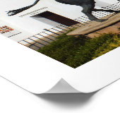 Statue des Bullen und des spanischen Pferdes Poster (Ecke)