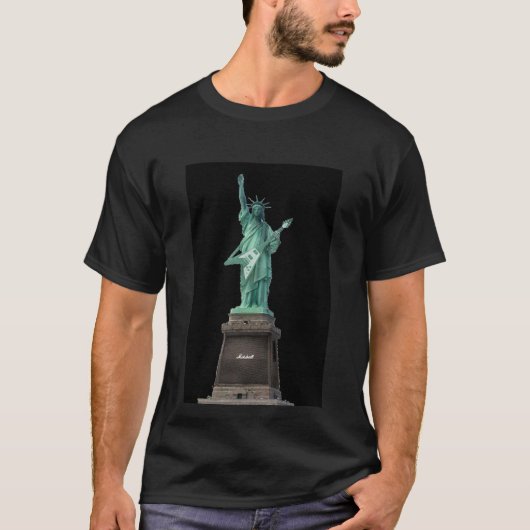 Statue des Felsen-T - Shirt (dunkel) (Vorderseite)