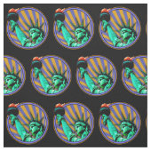 Statue des Freiheitsemblems Stoff (Muster)