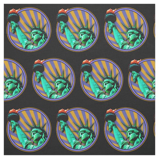 Statue des Freiheitsemblems Stoff (Muster)