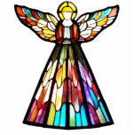 Statue des gesteinigten Glass Angel Fotoskulptur Ornament<br><div class="desc">Feiern Sie den Urlaub mit Stil mit der reizvollen,  farbenfrohen Engelstatue. Kann auch als Weihnachtsgeschenk gegeben werden.</div>