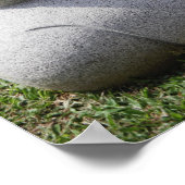 Statue des glücklichen Buddha Poster (Ecke)