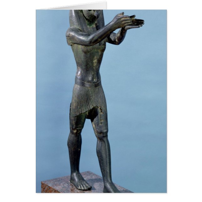 Statue des Gottes Horus Ein Getränk machen (Vorne)