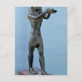 Statue des Gottes Horus Ein Getränk machen Postkarte (Vorderseite)