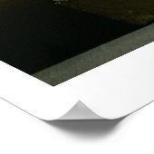 Statue des Gottes Montu mit dem Kopf eines Stiers, Poster (Ecke)