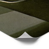 Statue des Gottes Montu mit dem Kopf eines Stiers, Poster (Ecke)