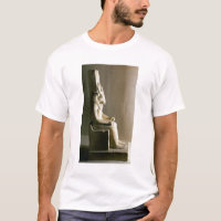Statue des Gottes Montu mit dem Kopf eines Stiers,