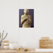 Statue des Gottes Utu, Mesopotamian, c.2400 v. Chr Poster (Küche)