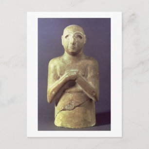 Statue des Gottes Utu, Mesopotamian, c.2400 v. Chr Postkarte