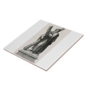 Statue des Heiligen Andreas Apostel mit Kreuz Fliese (Seite)