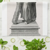 Statue des Heiligen Andreas Apostel mit Kreuz Geschirrtuch (Gefaltet)
