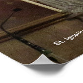 Statue des heiligen Ignatius von Loyola Poster (Ecke)