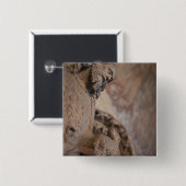 Statue des Heiligen Johannes des Taufers Button (Vorne & Hinten)