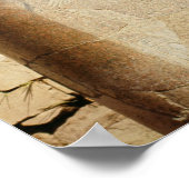 Statue des heiligen Skarabäus im Tempel von Amun Poster (Ecke)