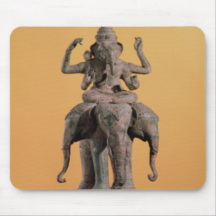 Statue des hindischen Gottes Ganesh Mousepad