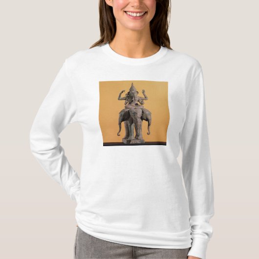 Statue des hindischen Gottes Ganesh T-Shirt (Vorderseite)