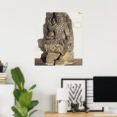 Statue des Hindu-Gottes Brahma Poster (Heimbüro)