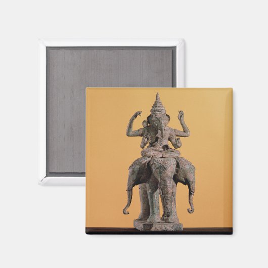 Statue des Hindu-Gottes Ganesh Magnet (Vorderseite/Rückseite)