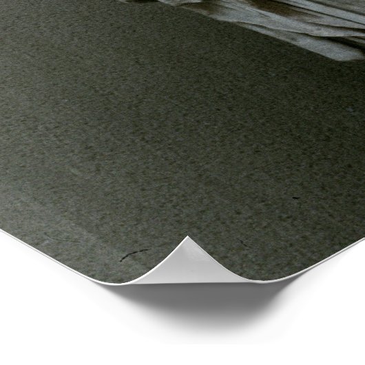 Statue des Kaisers Maxentius (306-312 n.Chr.) als Poster (Ecke)