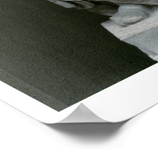 Statue des Kaisers Maxentius (306-312 n.Chr.) als  Poster (Ecke)