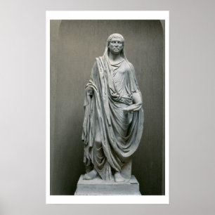 Statue des Kaisers Maxentius (306-312 n.Chr.) als  Poster