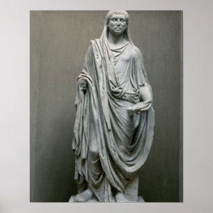 Statue des Kaisers Maxentius (ANZEIGE 306-312) als Poster