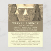 Statue des Königs Ramses II, Reiseagentur Advert Flyer (Vorne)