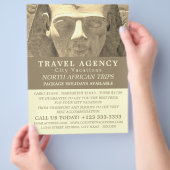 Statue des Königs Ramses II, Reiseagentur Advert Flyer (Hand)