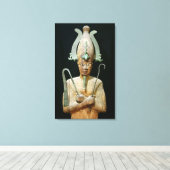 Statue des Kultes Osiris Leinwanddruck (Insitu (Holzboden))