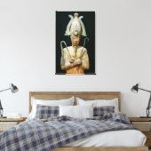 Statue des Kultes Osiris Leinwanddruck (Insitu (Schlafzimmer))