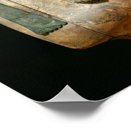 Statue des Kultes Osiris Poster (Ecke)