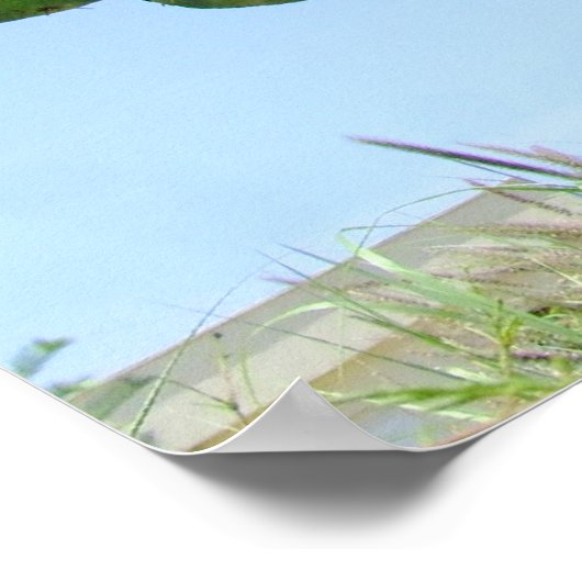 Statue des mexikanischen Wappens Poster (Ecke)