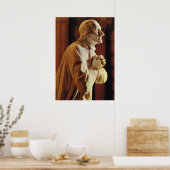 Statue des Pfarrers von Ars Poster (Küche)