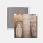 Statue des Pharao Ramses II, Luxor Temple Magnet (Vorderseite/Rückseite)