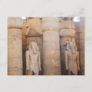 Statue des Pharao Ramses II, Luxor Temple Postkarte